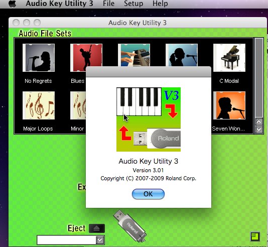 Audio Key Utility 2 3.0 : Main Interface