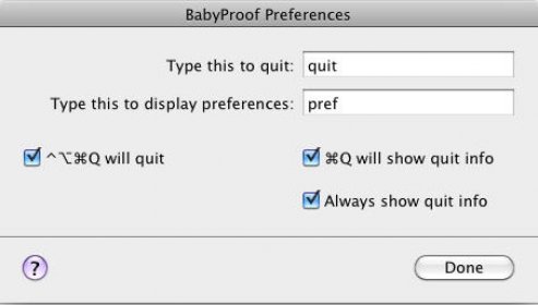 Preference Window