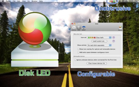 Disk LED screenshot