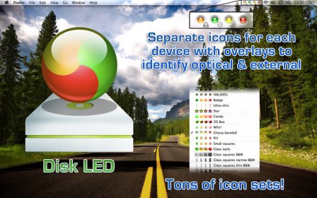 Disk LED screenshot