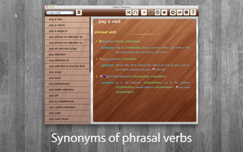 English Thesaurus 1.0 : English Thesaurus screenshot