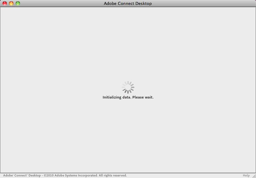 Adobe Connect Desktop 1.0 : Main Window