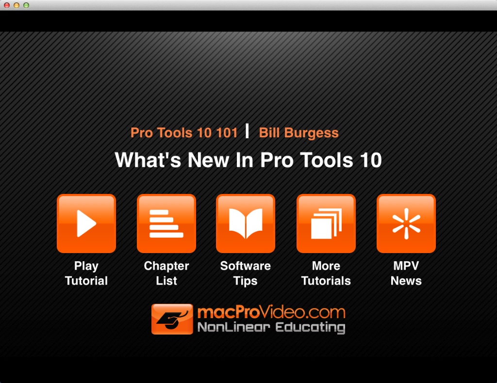 Course For Pro Tools 10 100 - What's New In Pro Tools 10 1.0 : Main Window
