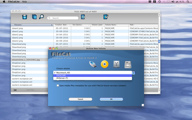 FileCat Lite 1.3 : FileCat Lite screenshot