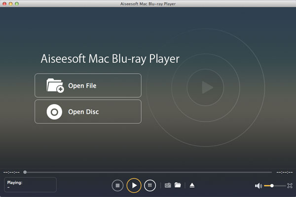 Aiseesoft Mac Blu-ray Player 6.5 : Start Play Blu-ray