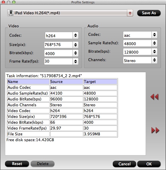 Pavtube FLV/F4V Converter 3.3 : Configuring Advanced Output Settings