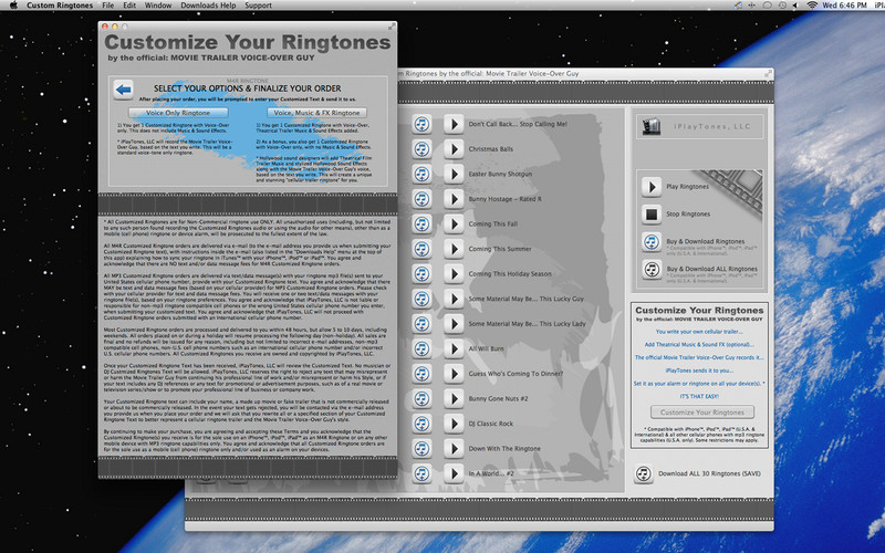 Custom Ringtones 1.0 : Custom Ringtones screenshot