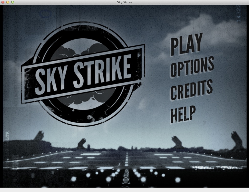 Sky Strike 1.0 : Menu