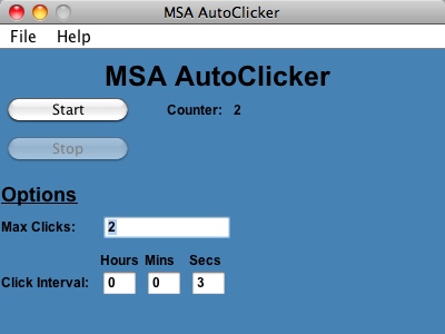 MSA 1.0 : Main window