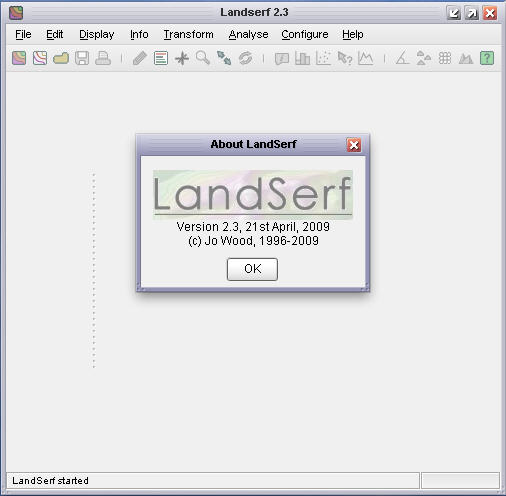 LandSerf 2.3 : Main Window