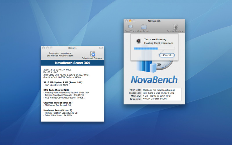 NovaBench 1.1 : NovaBench screenshot