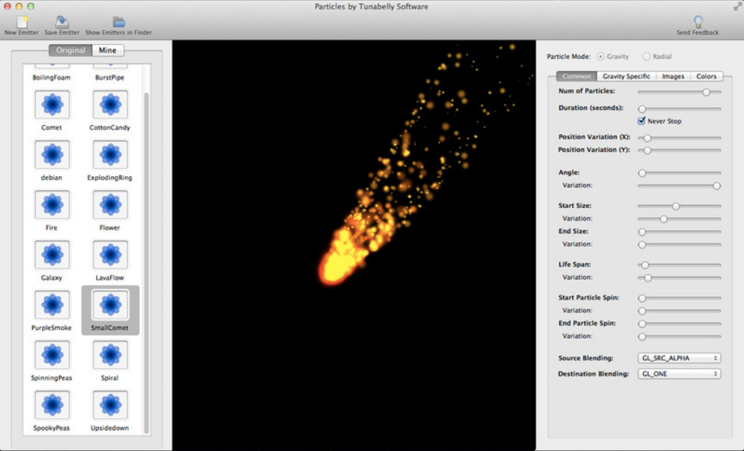 pArticles 1.1 : Main window