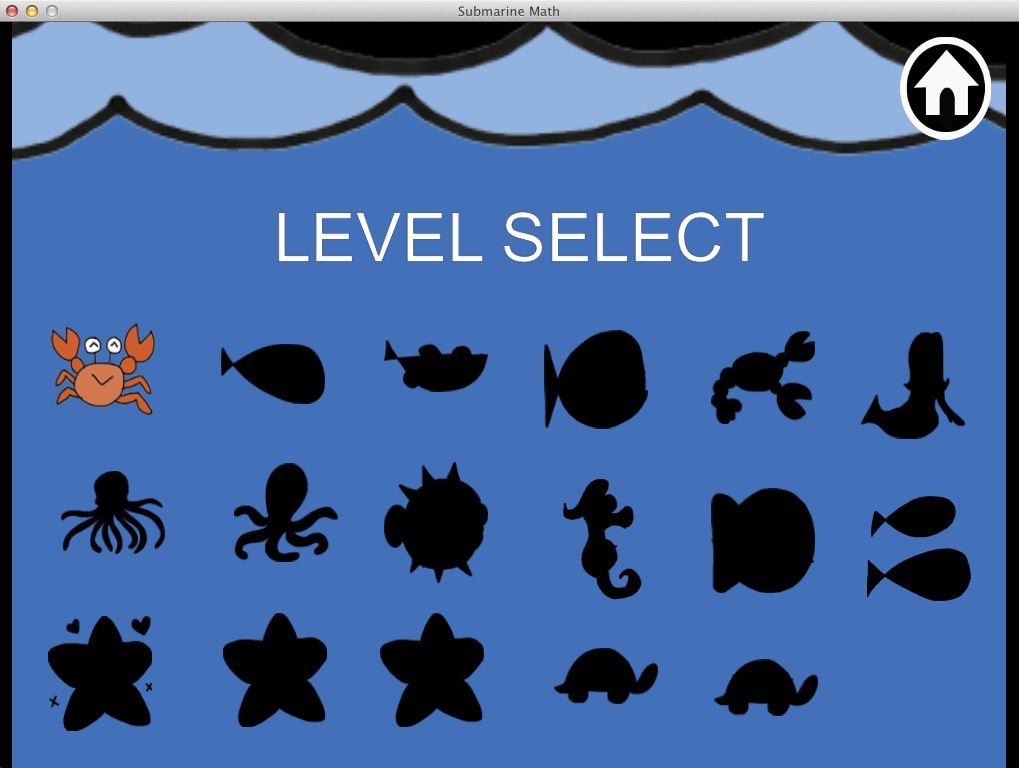 Submarine Math 1.3 : Level select