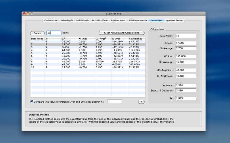 Statistics Pro 1.3 : Statistics Pro screenshot