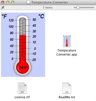 Temperature Converter 3.0 : Installation image