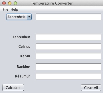 Temperature Converter 3.0 : Main window