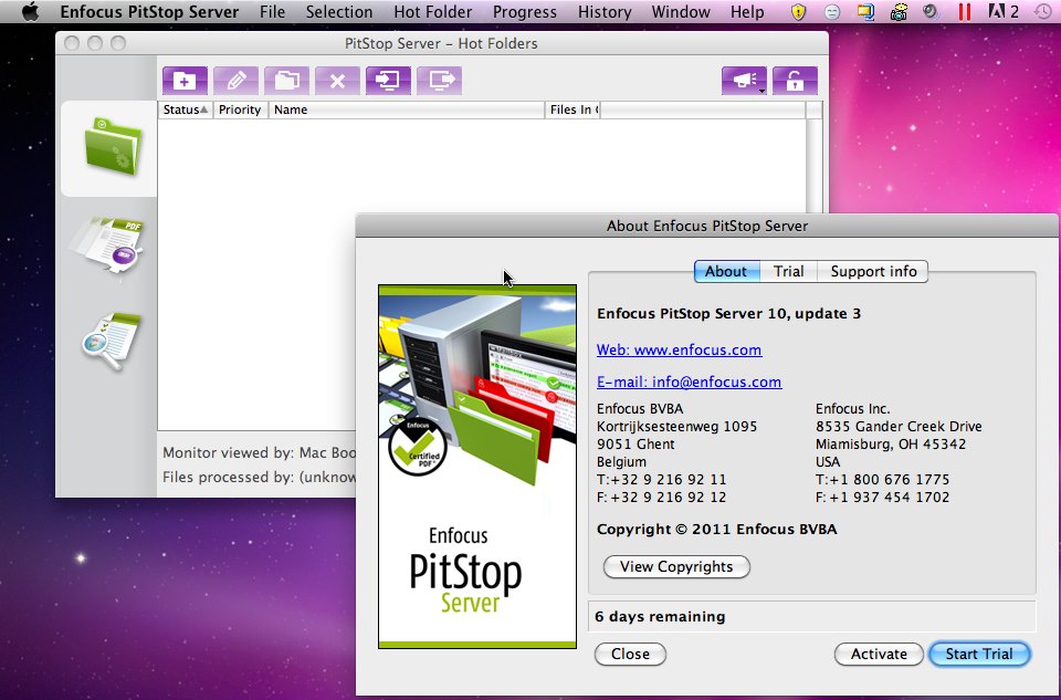 PitStop Server 10.0 : Main window