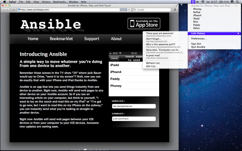 Ansible 1.0 : Ansible screenshot