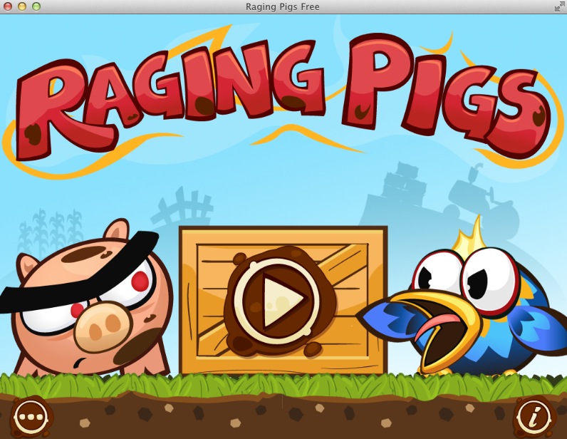 Raging Pigs Free 1.0 : Main window