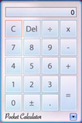Pocket Calculator 1.1 : Main Window