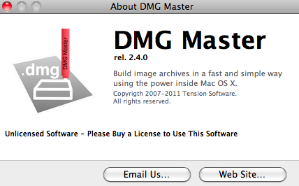 DMG Master 2.4 : Program version