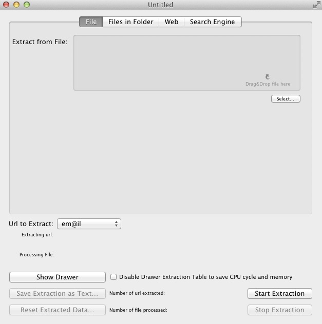 Url Extractor 3.4 : File scan