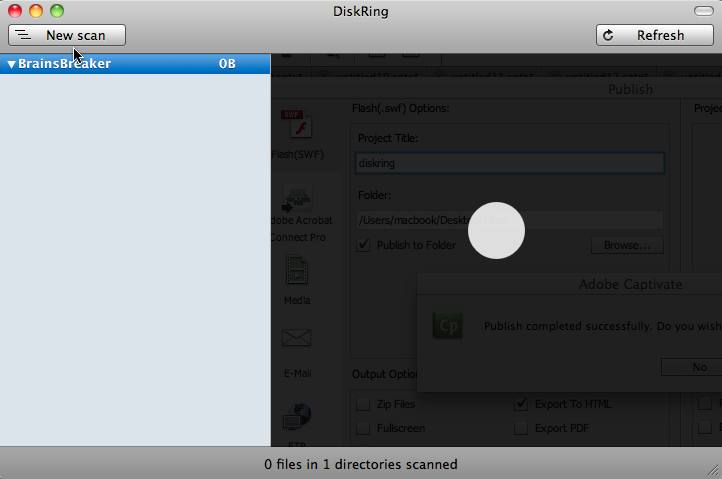 DiskRing (Free) 1.1 : Main Window