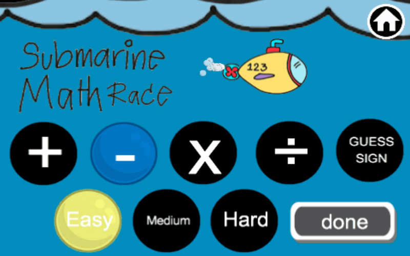 Submarine Math Lite 1.1 : Submarine Math Lite screenshot