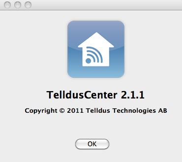 TelldusCenter 2.1 : Main window