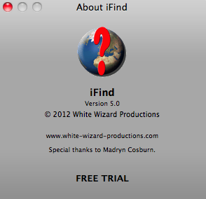iFind 5.0 : Program version