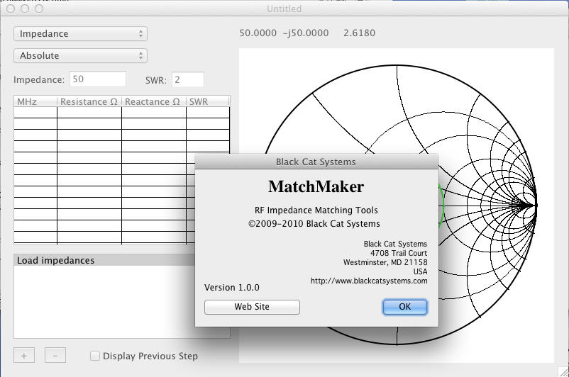RF Match Maker 1.0 : Main Window