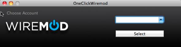 OneClickWiremod 2.0 : Main Window