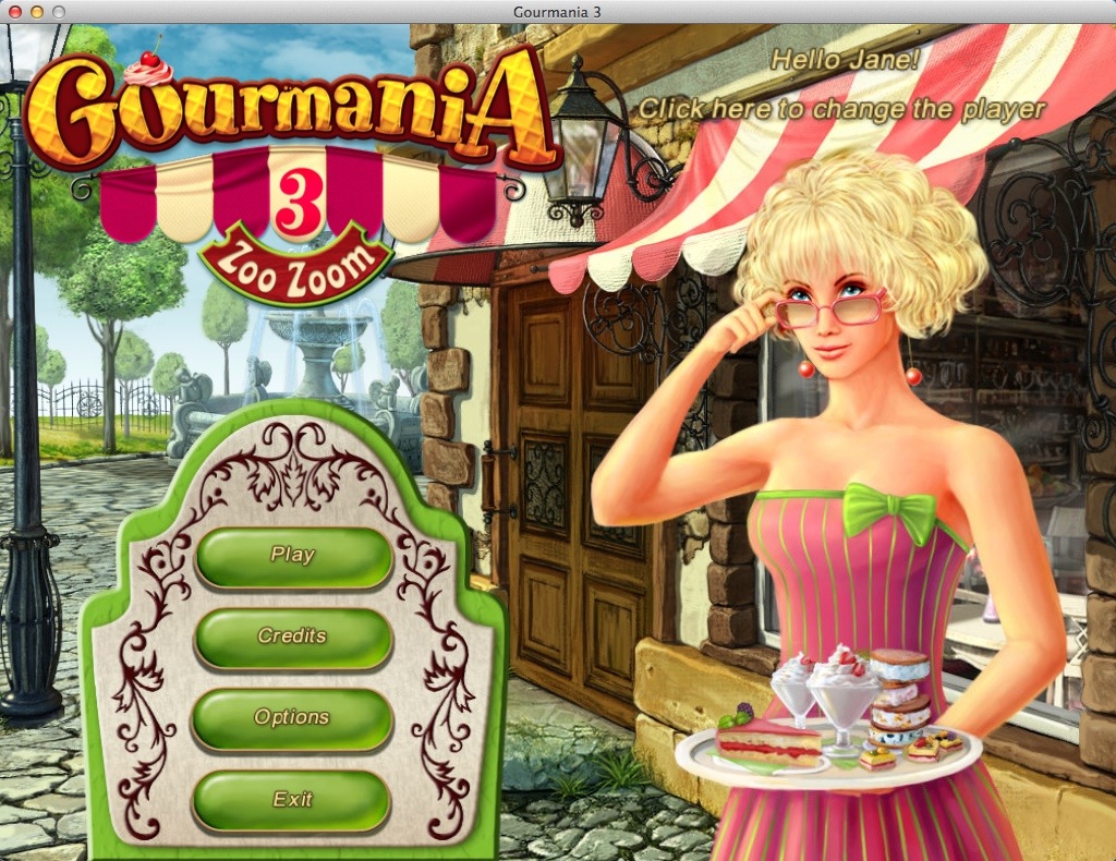 Gourmania 3: Zoo Zoom 1.0 : Main Menu