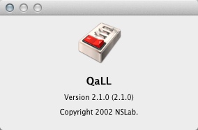 QaLL 2.1 : About Window