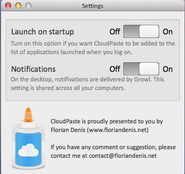 CloudPaste 1.0 : Settings
