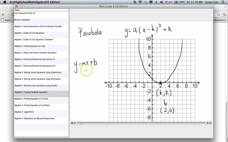 Ace High School Math Algebra (US Edition) 1.0 : Ace High School Math Algebra (US Edition) screenshot