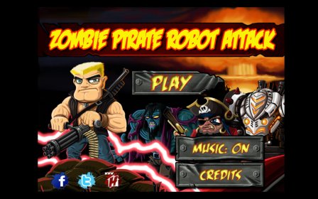 Zombie Pirate Robot Attack screenshot
