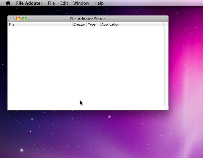 File Adopter 1.0 : Main window