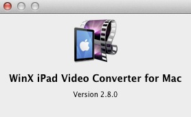 WinX iPad Video Converter for Mac - Free Edition 2.8 : About window