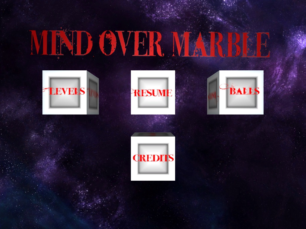 Mind Over Marble 1.1 : Main menu