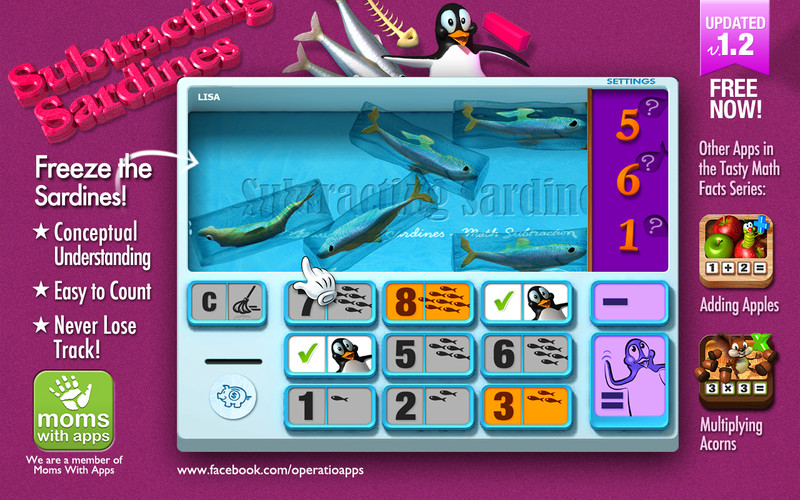 Subtracting Sardines 1.2 : Subtracting Sardines screenshot