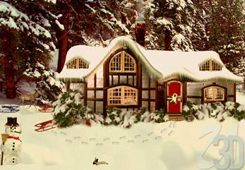 Snowy Woodland Cottage Demoxx 3.8 : Main window