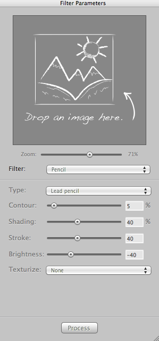Sketcher 1.2 : Drag and drop an image to the interface