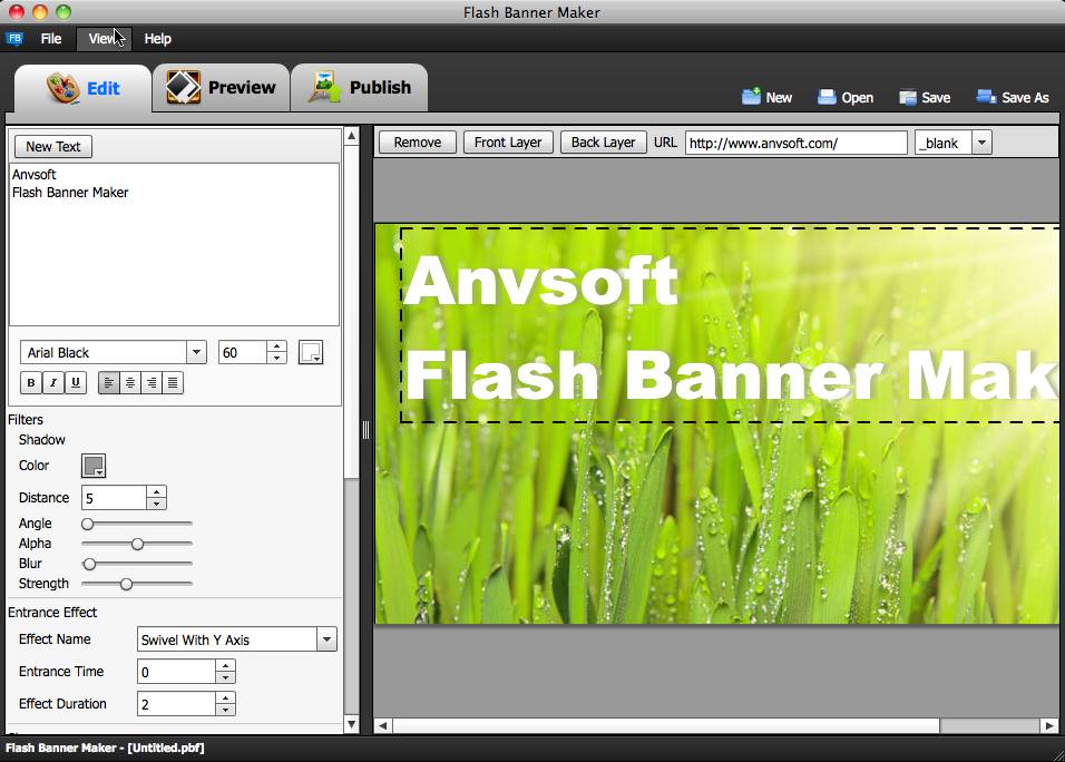 FlashBanner 1.0 : Main Window