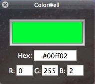 ColorWell 1.0 : Main Window