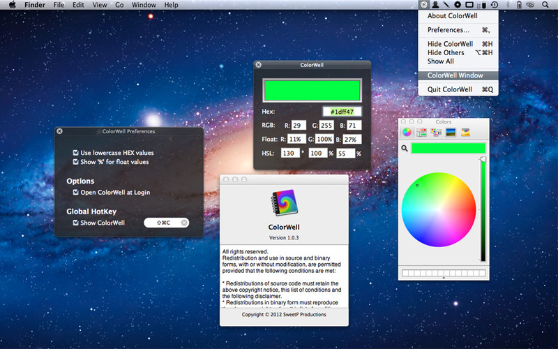 ColorWell 1.0 : ColorWell screenshot