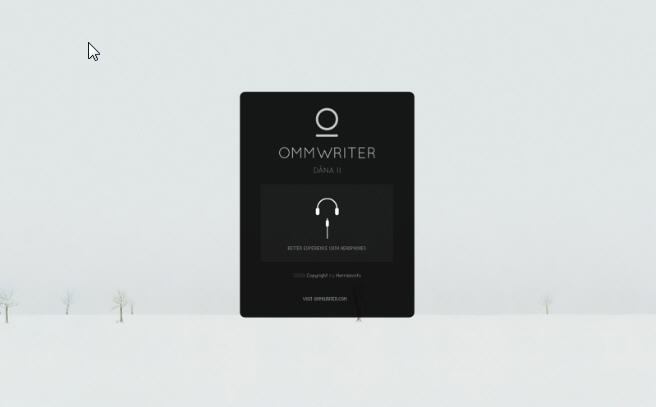 OmmWriter 2 1.0 : Main window
