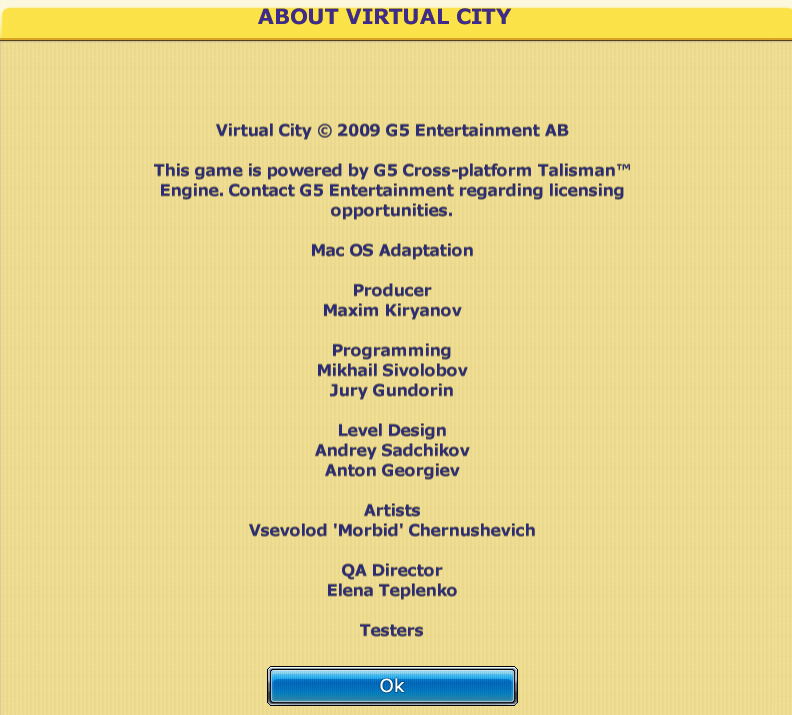 Virtual City : About