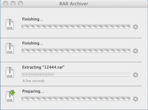 RAR Archiver 2.4 : Main Window