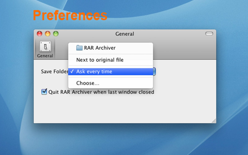 RAR Archiver 2.4 : RAR Archiver screenshot